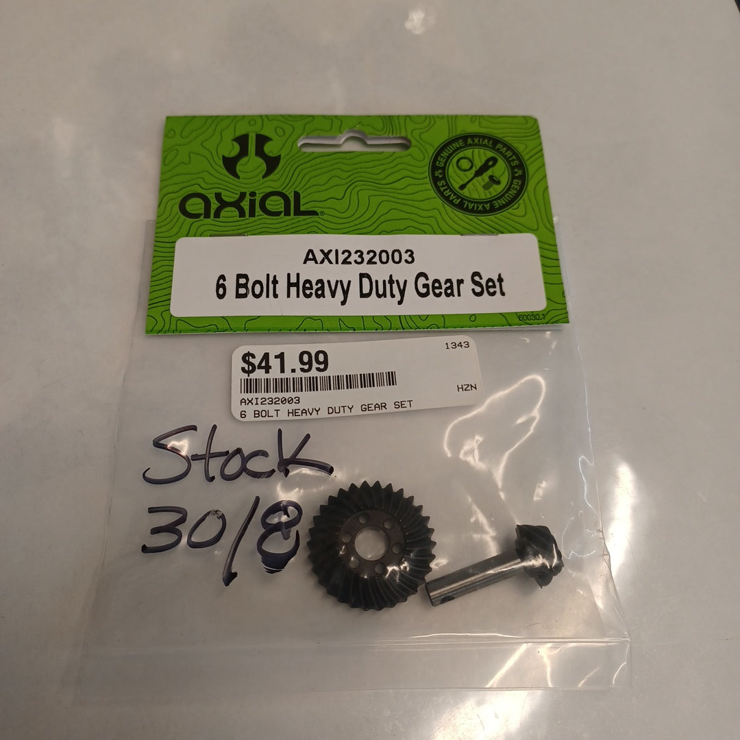 AXIAL 6 BOLT HVY. DTY. GEAR SET