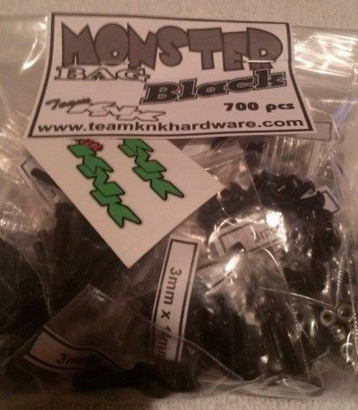 TEAM KNK (700 pcs) Monster Bag Black Oxide Hardware Kit